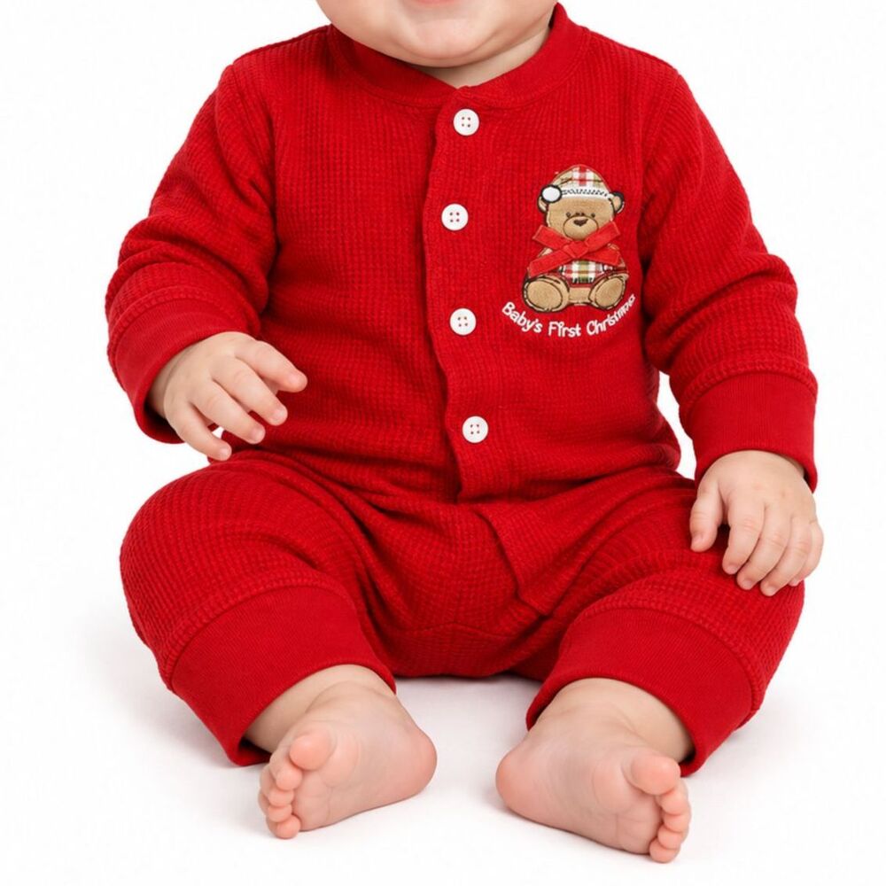 🔥 5 for $30 🔥 HO HO HO Babies First Christmas Thermal Onesie | 6M